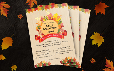 Mid Autumn Festival Flyer Print en Social Media Template-07
