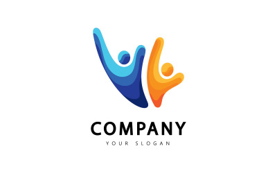 Successo persone Logo Vector Symbol V2