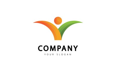 Successo persone Logo Vector Symbol V6