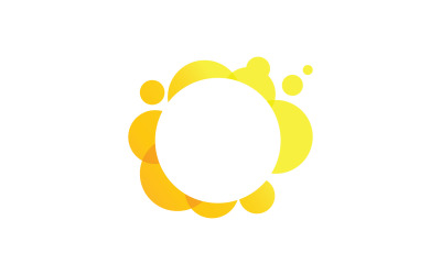 Symbole vectoriel de logo de fruits frais orange V7