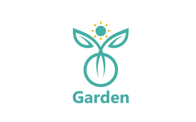 Blatt-Garten-Logo und Symbol-Vektor