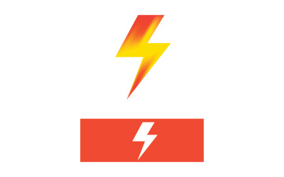 Flash-Thunderbolt-Logo und Symbolvektor V3