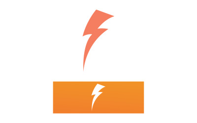 Flash-Thunderbolt-Logo und Symbolvektor V4