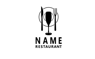 Ristorante Forchetta E Cucchiaio Logo Vector V1