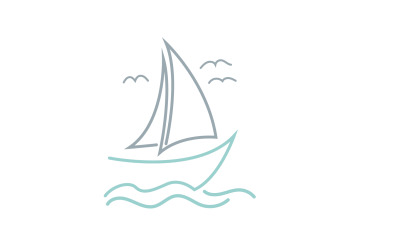 Sailboat Logo And Symbol Vector Template