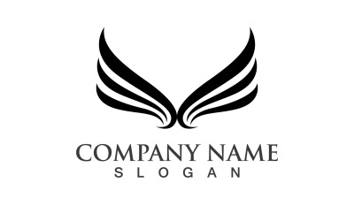 Wing Falcon Logo y símbolo Vector V15
