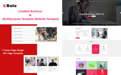 Bole - Creatief zakelijk en multifunctioneel sjabloon Websitesjabloon