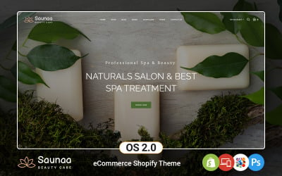 Saunaa - Tema de Cosméticos, Beleza e Spa Shopify