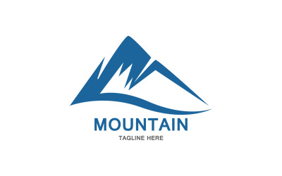 Icona di montagna Logo Design Vector Landscape V12