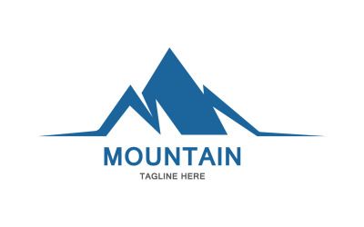 Icona di montagna Logo Design Vector Landscape V1