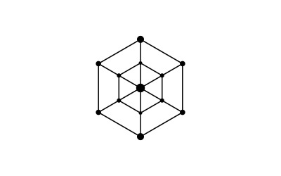 Modèle vectoriel de conception d&amp;#39;icône de ligne polygonale V4