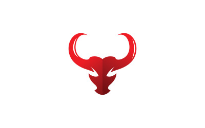 Symbole de vecteur de logo de taureau V2