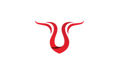 toro, logotipo, vector, símbolo, v1