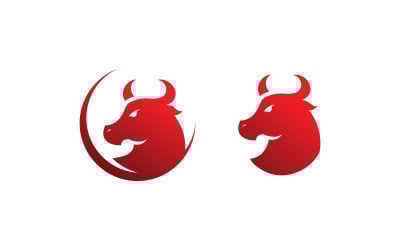 toro, logotipo, vector, símbolo, v3