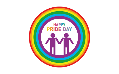 Boldog Pride Day Design Vector