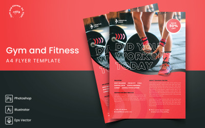 Gym and Fitness Flyer Print and Social Media Template-09