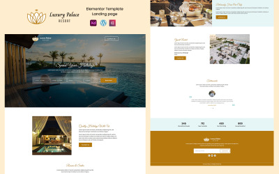 Luxury Palace - semester och semesteranläggningar Elementor mall