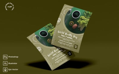 World Health Day Flyer Print and Social Media Template-02
