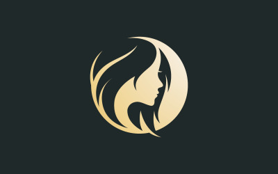 Bellezza donna Logo Icona Design Vector V4