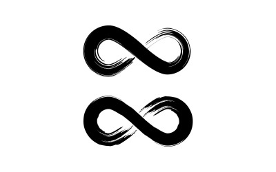 Design de ícone de logotipo infinito Vector V1