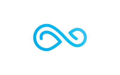 Design de ícone de logotipo infinito Vector V2
