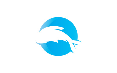 Fisk logotyp ikon design vektor V7