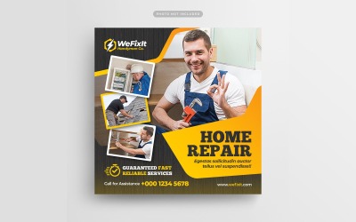 Home Repair Social Media Post Templates
