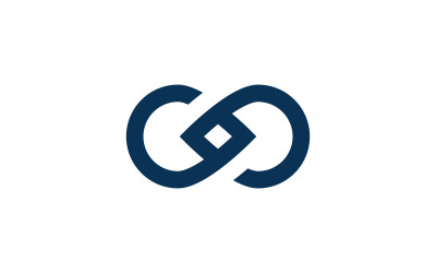 Logo infinito Icona Design Vector V4