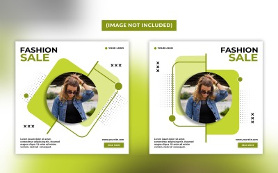 Modeförsäljning affischmallar för sociala medier