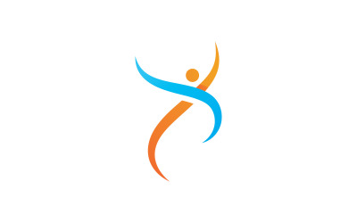 éxito, gente, logotipo, vector, símbolo, v12