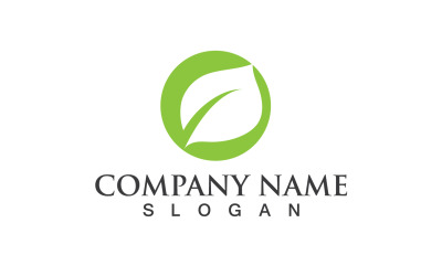 Green Eco Leaf Tree Nature Logo Vector Design V22