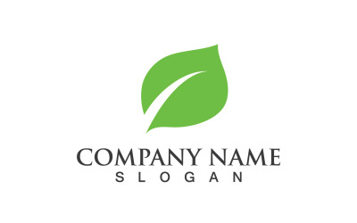 Green Eco Leaf Tree Nature Logo Vector Design V54