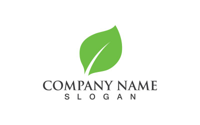 Green Eco Leaf Tree Nature Logo Vector Design V58