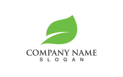 Green Eco Leaf Tree Nature Logo Vector Design V62