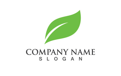 Green Eco Leaf Tree Nature Logo Vector Design V63
