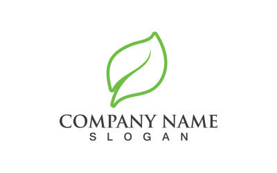 Green Eco Leaf Tree Nature Logo Vector Design V65