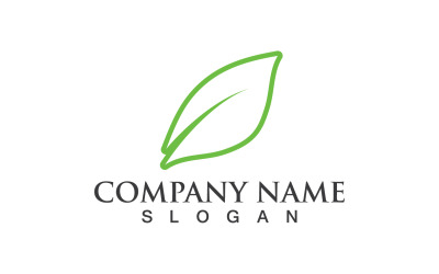 Green Eco Leaf Tree Nature Logo Vector Design V67