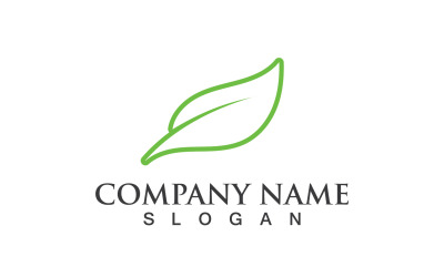 Green Eco Leaf Tree Nature Logo Vector Design V71