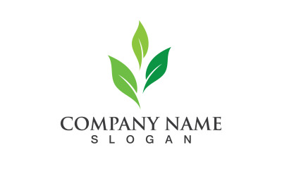Green Eco Leaf Tree Nature Logo Vector Design V78