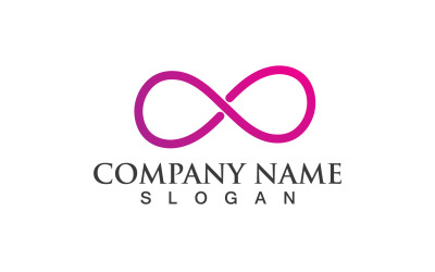 Sonsuzluk Tasarım Logosu Ve Sembol Vektör V5