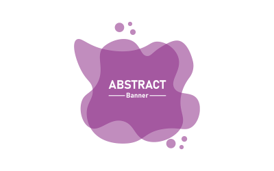 vector de banner abstracto púrpura