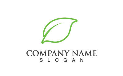 Verde Eco Foglia Albero Natura Logo Vector Design V68