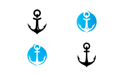 Çapa Logo Vektör Sembolü V4