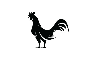 Gallo Logo Vector Símbolo V3