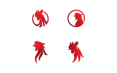 Gallo Logo Vector Símbolo V9