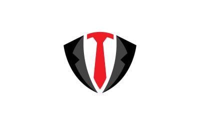 Símbolo de vetor de logotipo de vestido de smoking V4