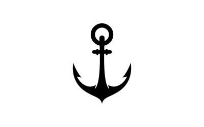 Simbolo di vettore del logo di ancoraggio