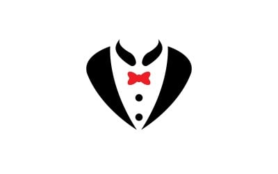 Smoking Kleid Logo Vektorsymbol V12