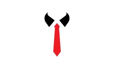 Smoking-Kleid-Logo-Vektorsymbol V13
