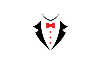 Sukienka smokingowa Logo Vector Symbol V3